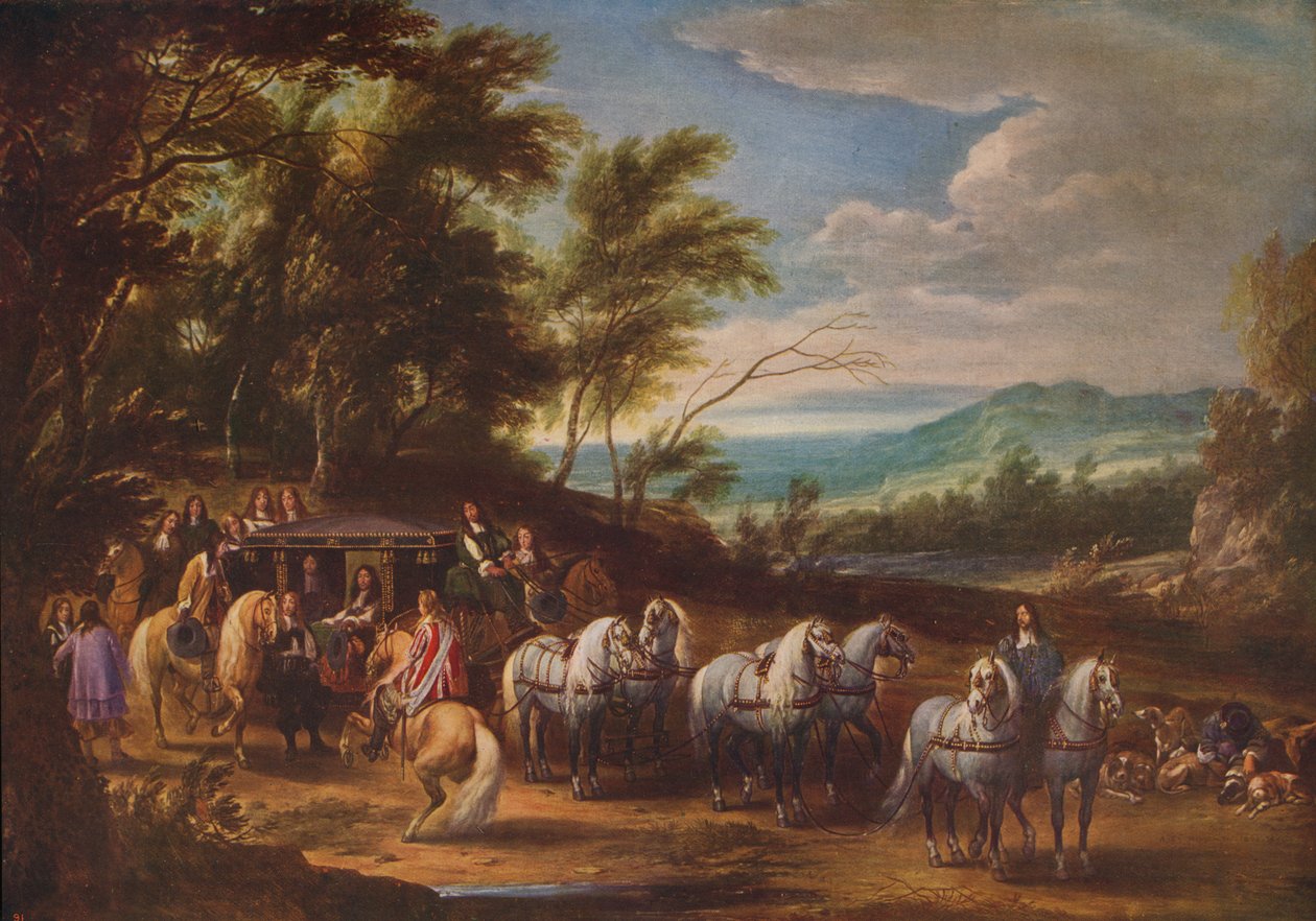 Philippe Francois dArenberg csapatok találkozója, 1662, 1915 alkotó: Adam Frans van der Meulen
