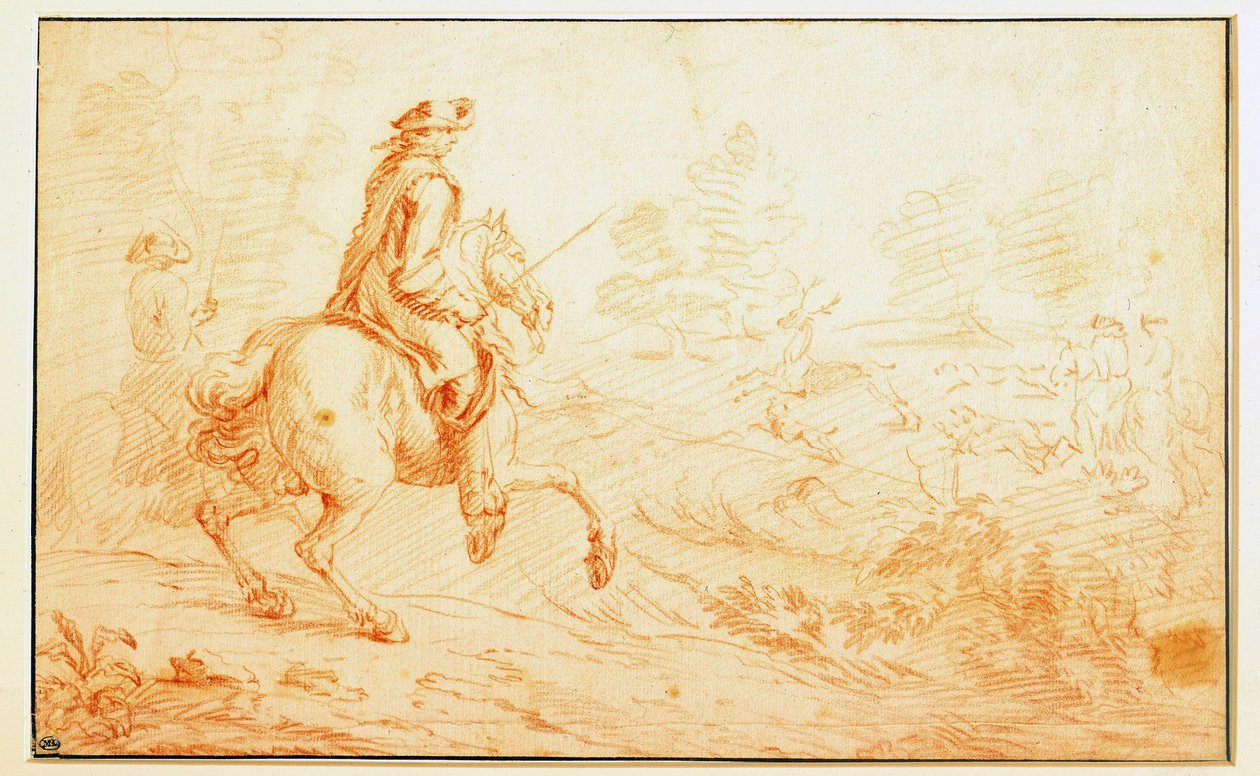 Szangvinikus szarvasvadászat Adam Van der Meulen (1632-1690) 17. századi Párizs, Louvre Múzeum alkotó: Adam Frans van der Meulen