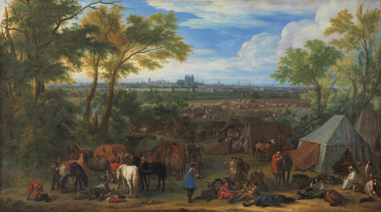 XIV. Lajos hadserege Tournai előtt, 1667-ben alkotó: Adam Frans van der Meulen