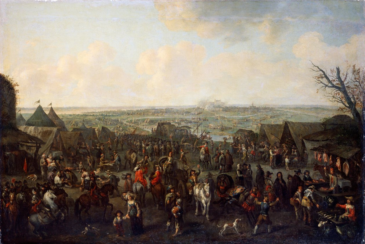 Egy város ostroma, 1660. alkotó: Adam Frans van der Meulen