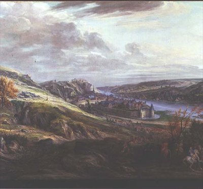 Dinant kastélyának és városának ostroma (olaj, vászon) alkotó: Adam Frans van der Meulen