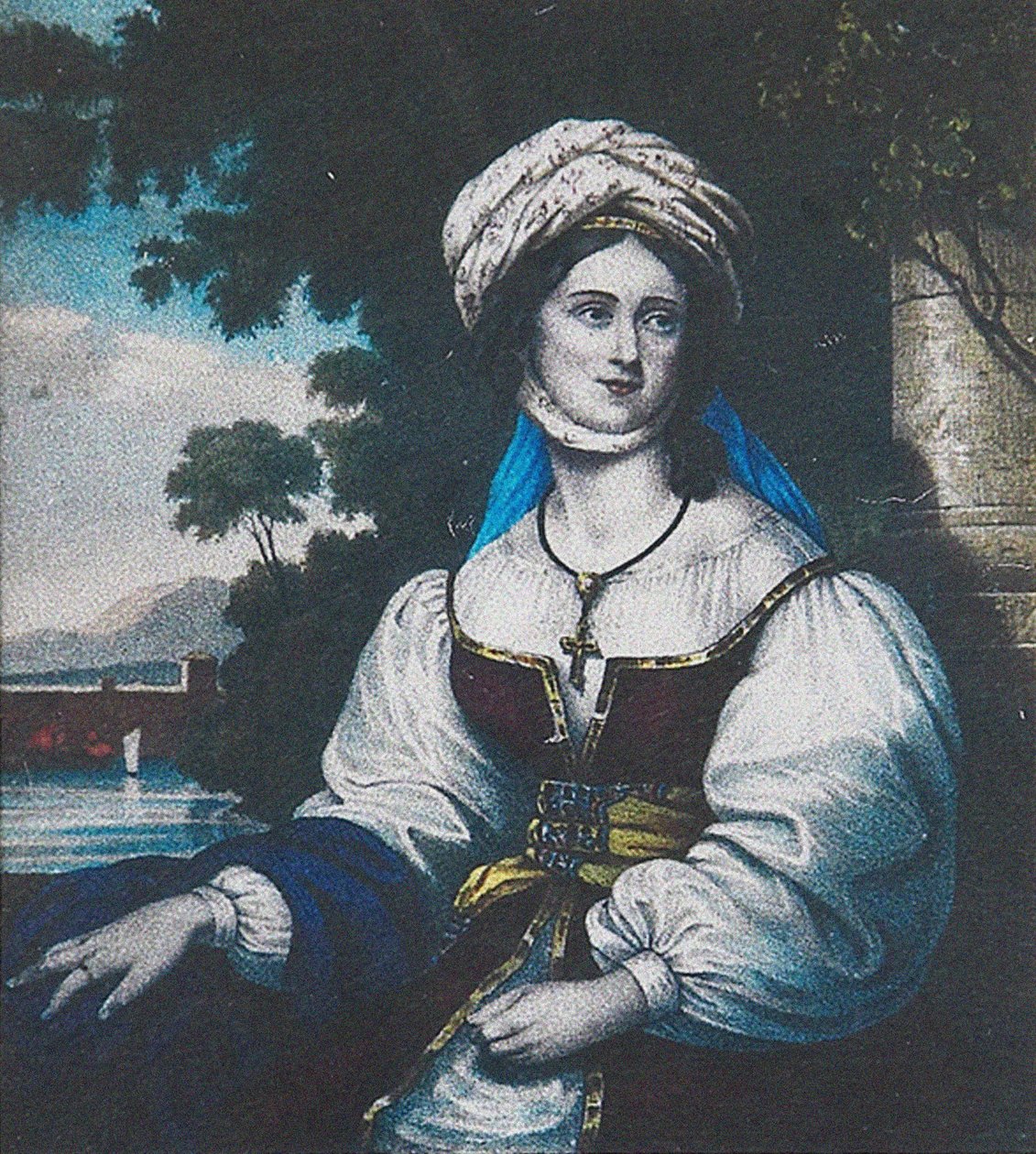 Laskarina Bouboulina portréja, 1830 alkotó: Adam Friedel