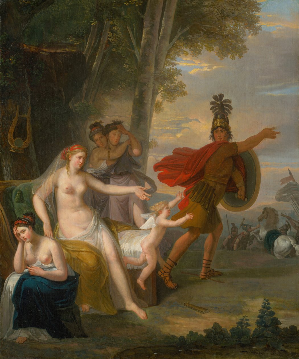 Hectors búcsú Andromache-tól, 1760. alkotó: Adam Friedrich Oeser