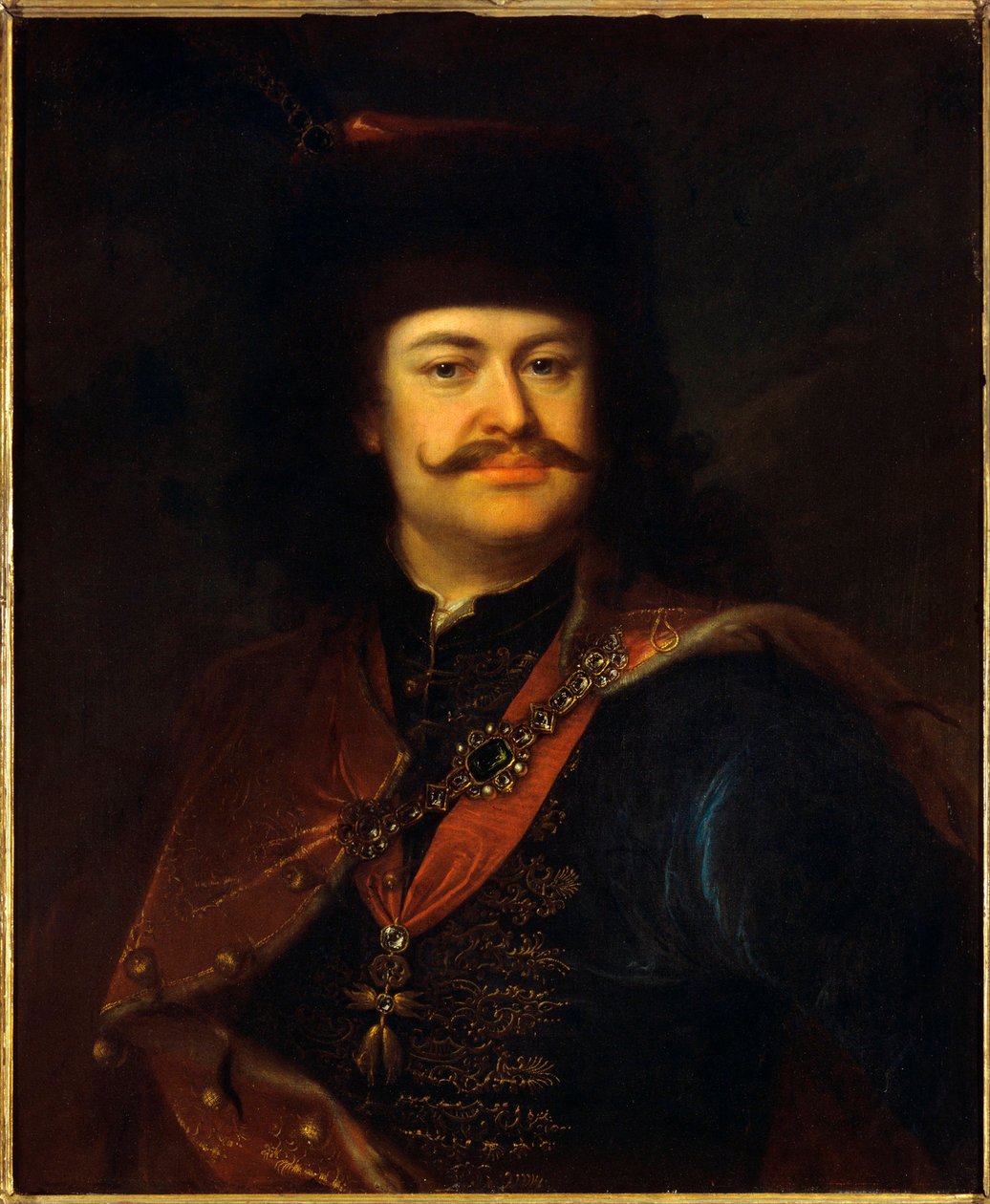 II. Rákóczi Ferenc (1676-1735), Magyarország és Erdély fejedelme - Manyoki Ádám (1673-1757) festménye, olaj, vászon (75,5x62,5 cm) alkotó: Ádam Mányoki