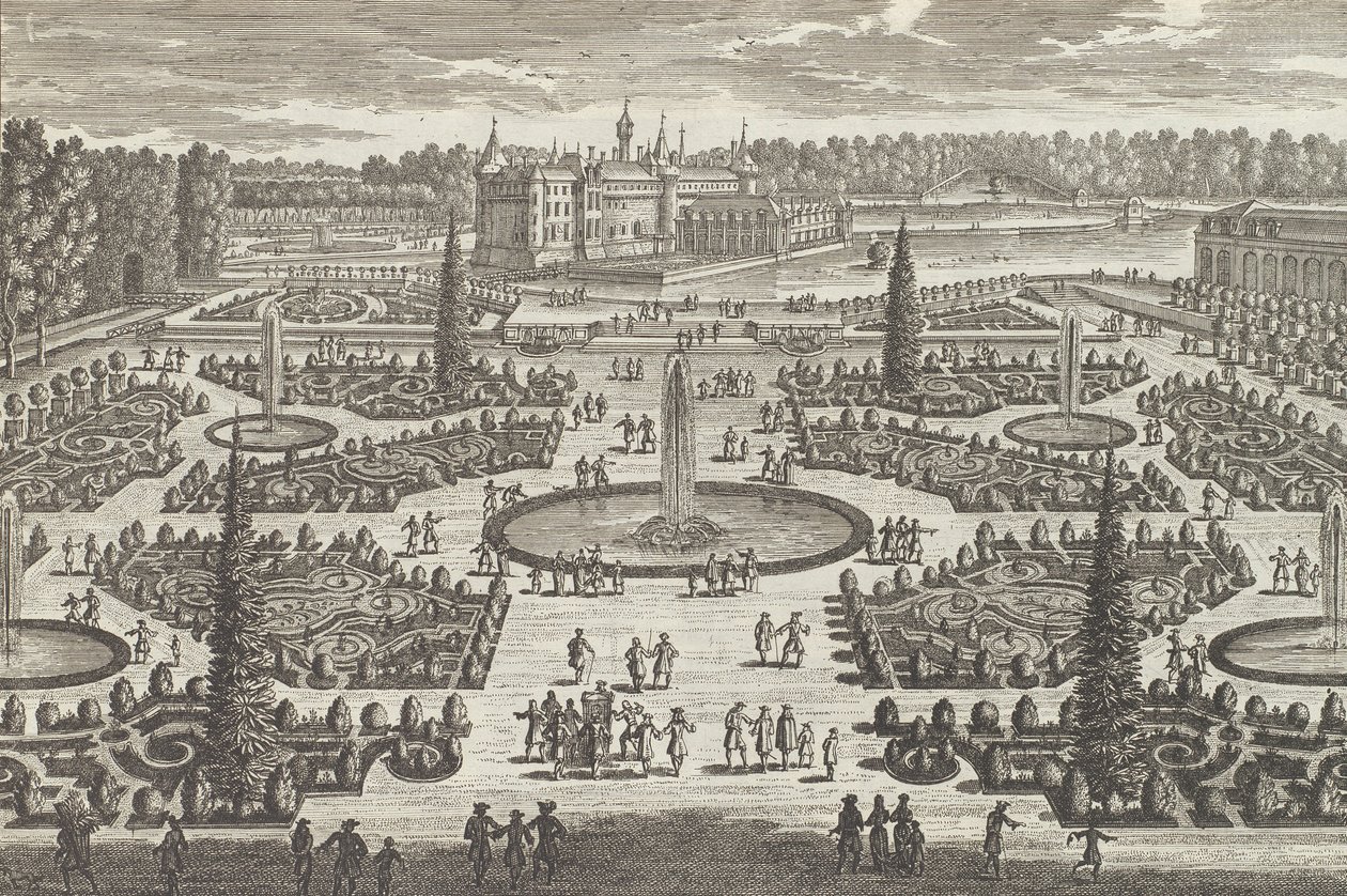 A chantillyi Orangerie parterre, 1680-as, 1680-as évek. alkotó: Adam Perelle