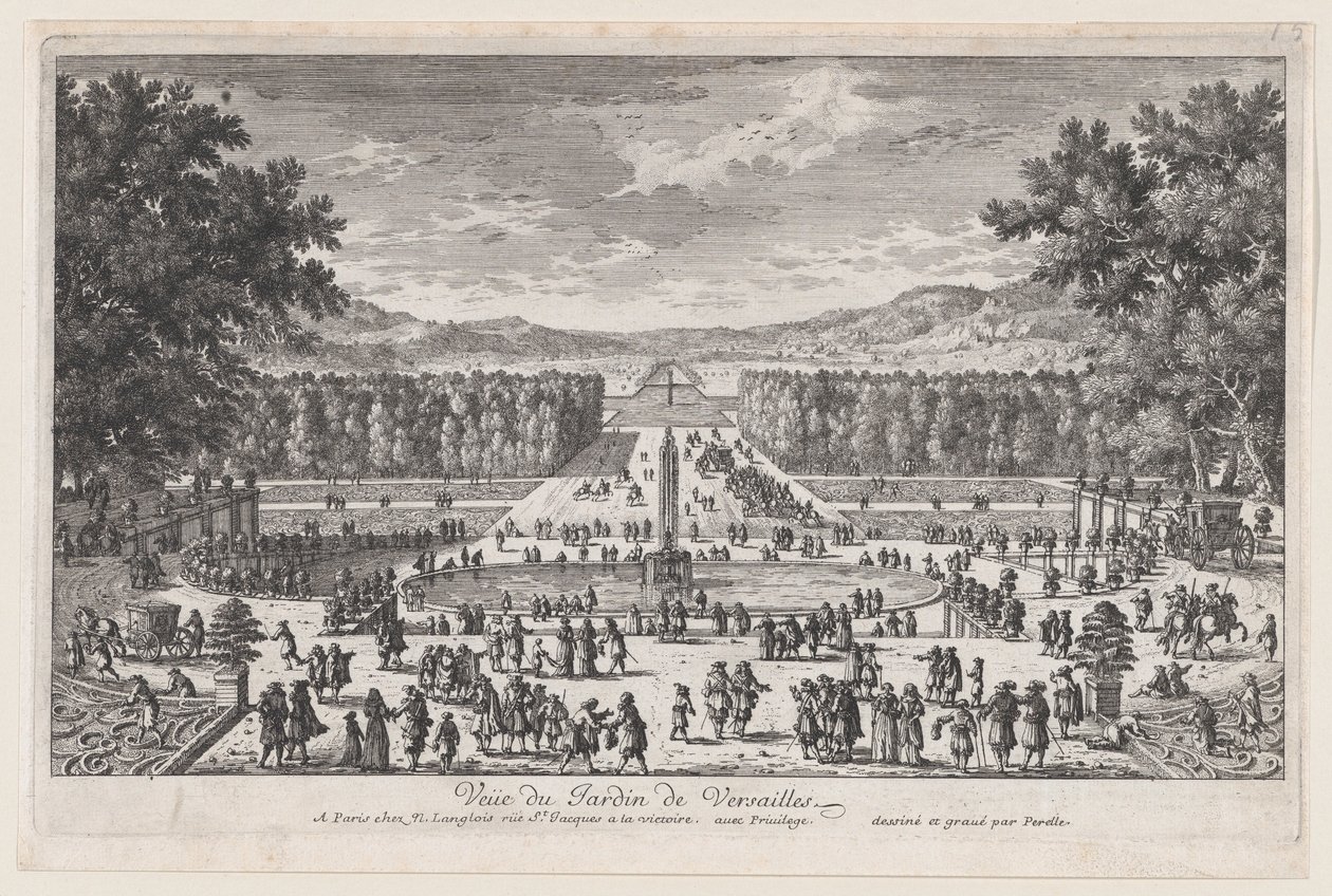 A Versailles-i kert, 1660-95., 1660-95. alkotó: Adam Perelle