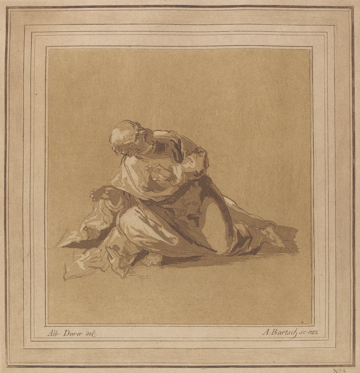 Egy kupogó Szent Péter apostol, 1785. alkotó: Adam von Bartsch