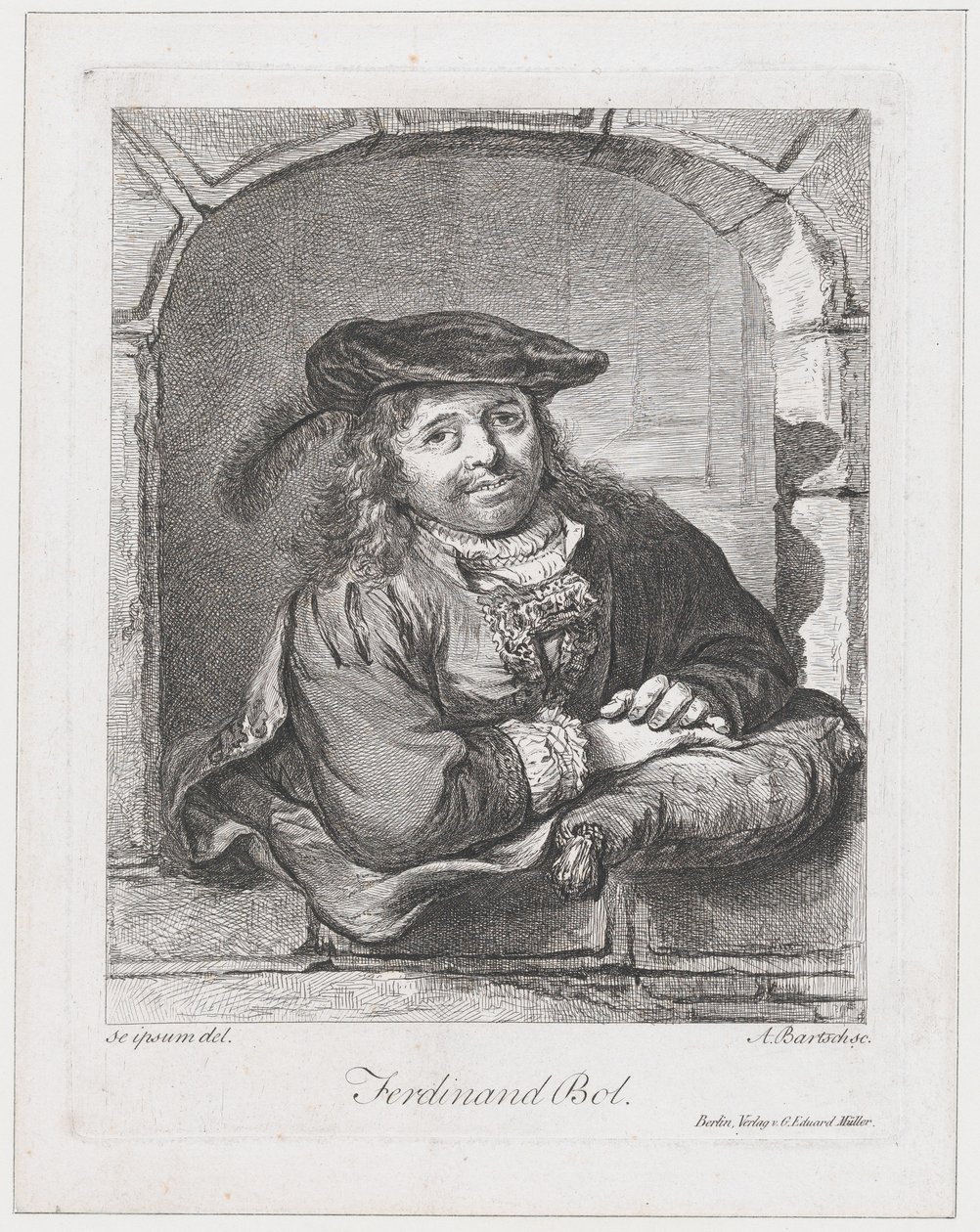 Ferdinánd Bol portréja, 1803-08. alkotó: Adam von Bartsch