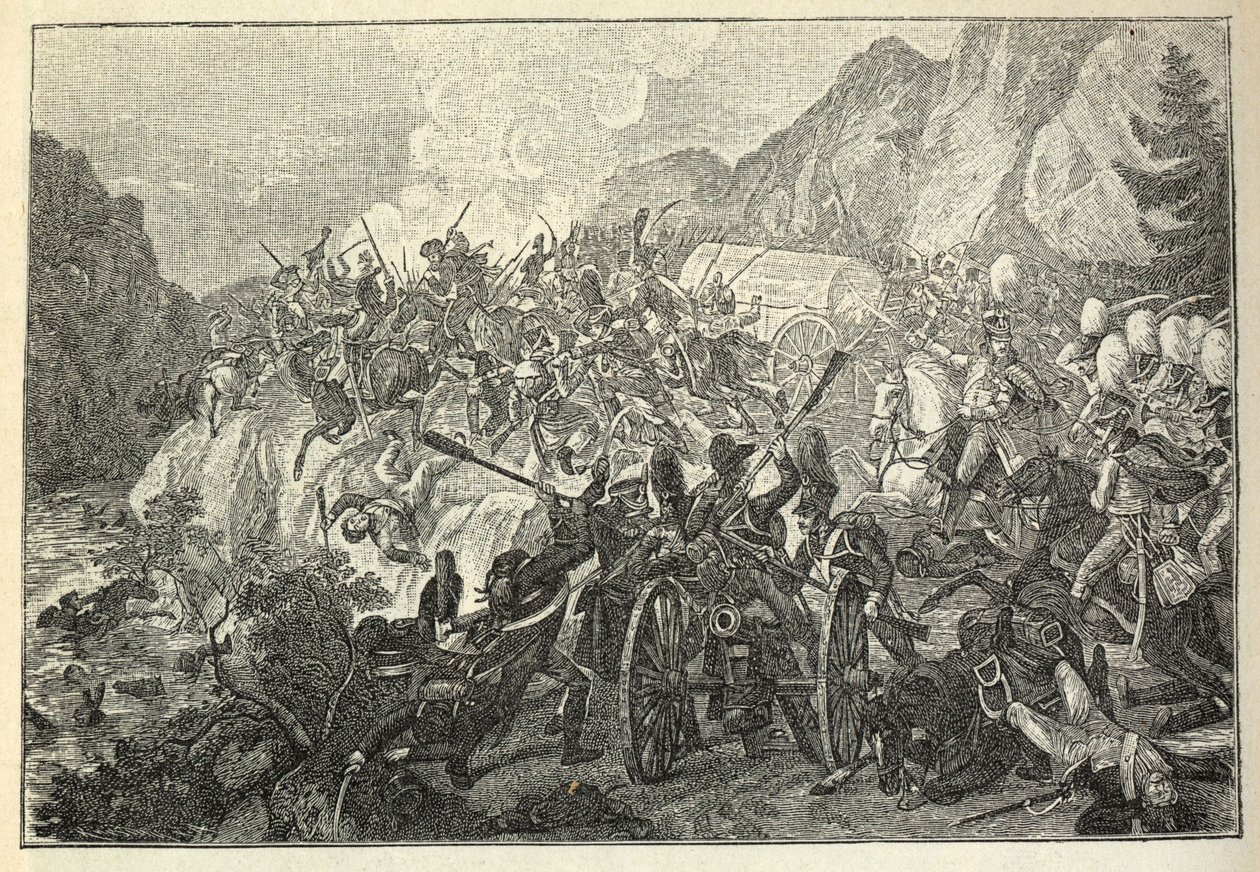 A katzbachi csata 1813. augusztus 26-án. alkotó: Adam von Bartsch