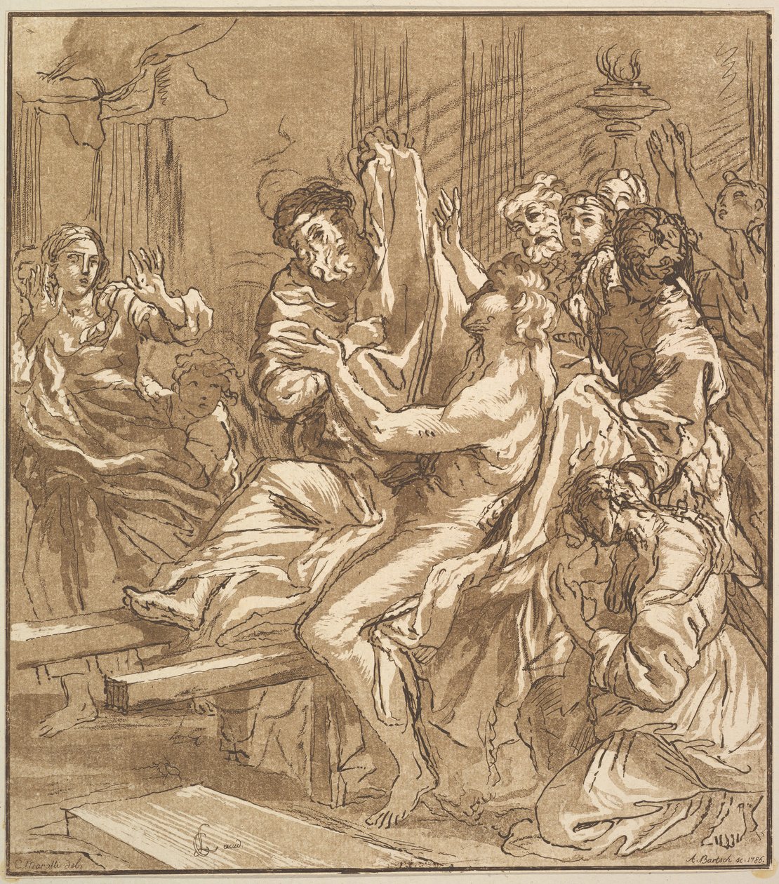Naim csodája, 1786. alkotó: Adam von Bartsch