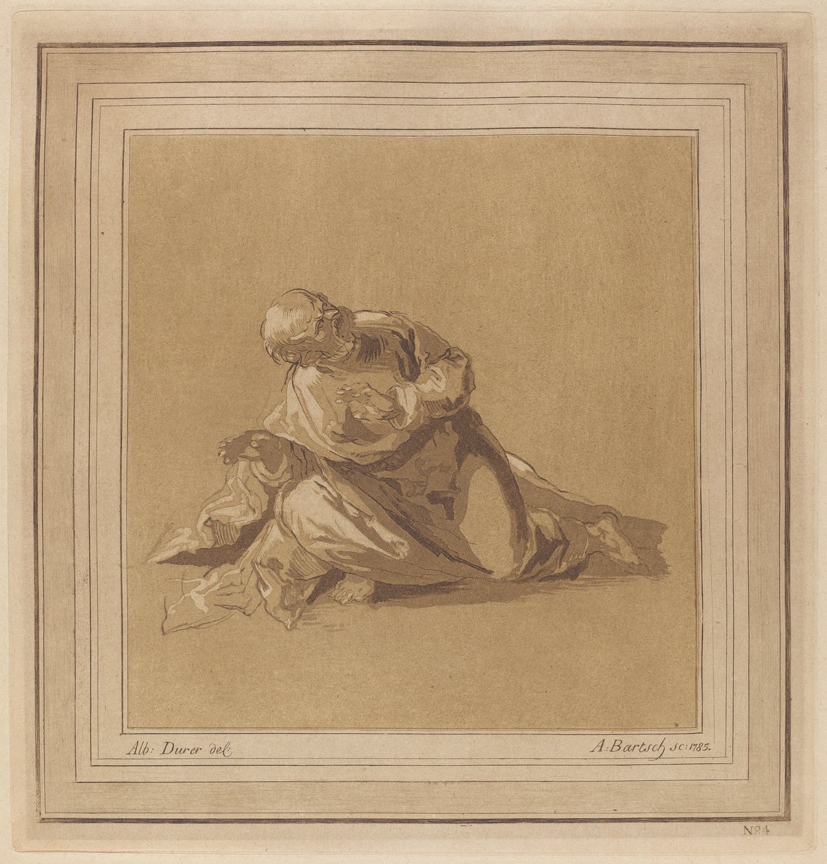 Guggoló apostol (Szent Péter) alkotó: Adam von Bartsch, after a drawing formerly attributed to Albrecht Dürer