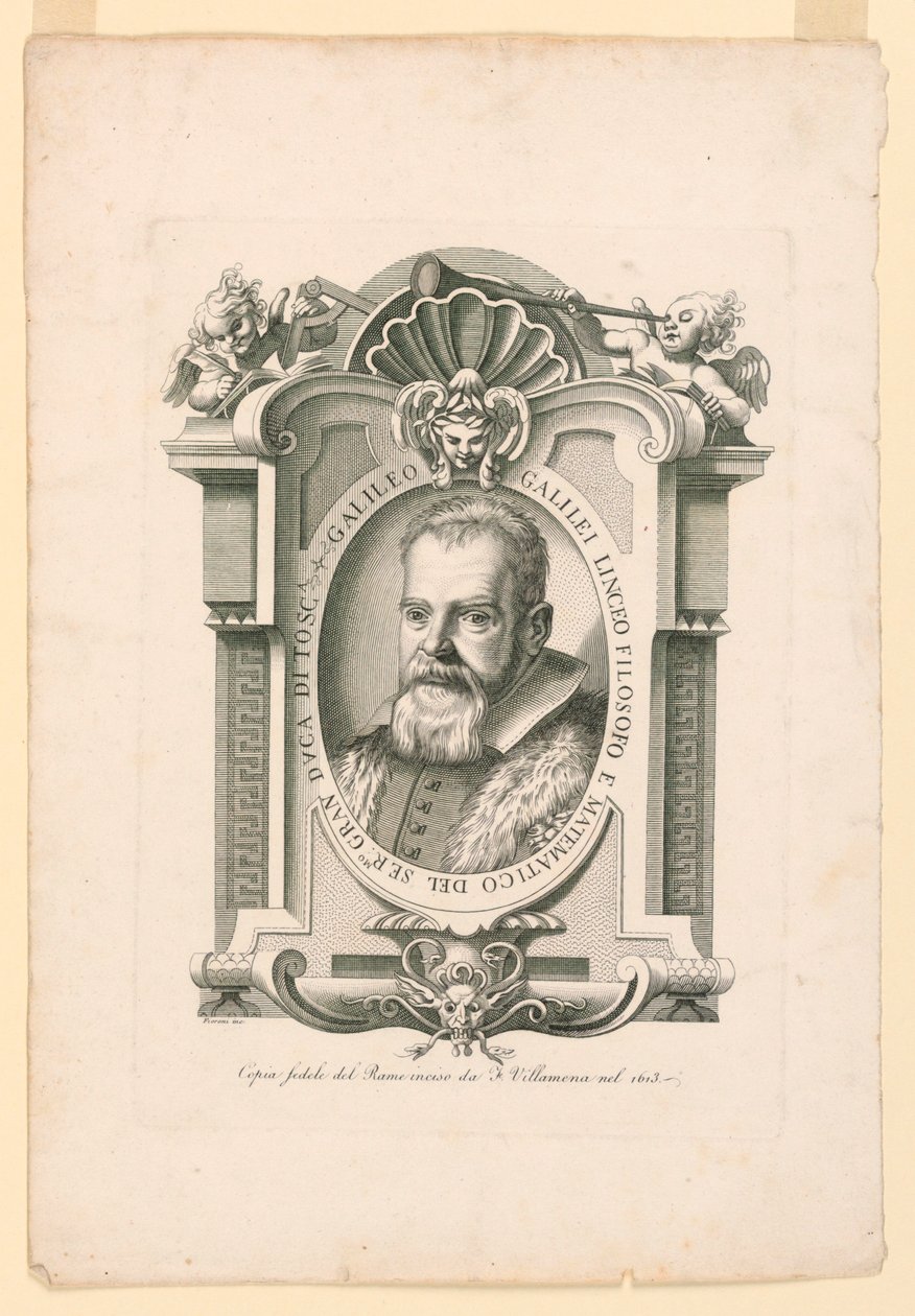 Galileo Galilei (1562-1642) portréja alkotó: Adamo Fioroni, active first half of 19th century