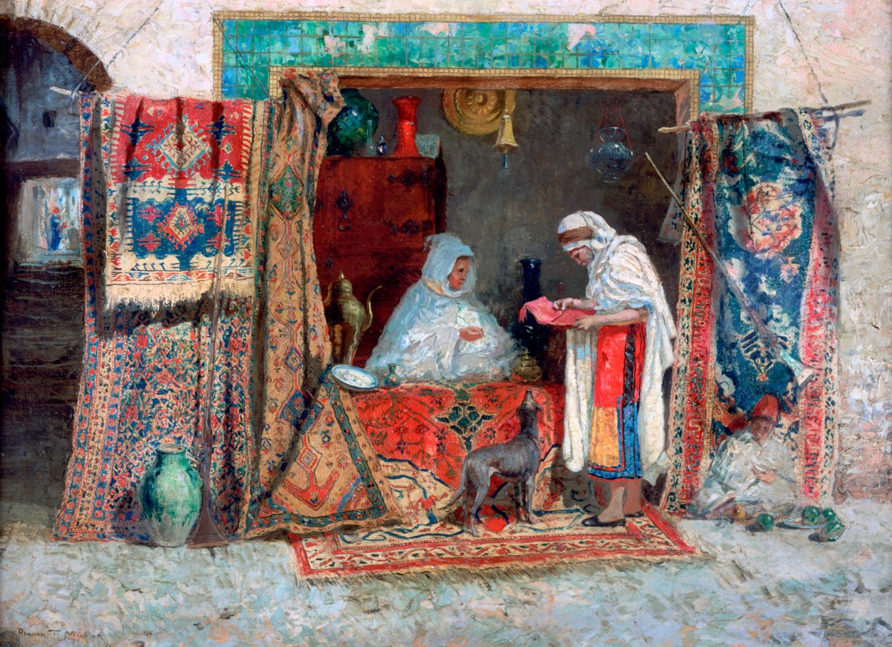 Szőnyegkereskedő, 1870-1913 alkotó: Addison Thomas Millar