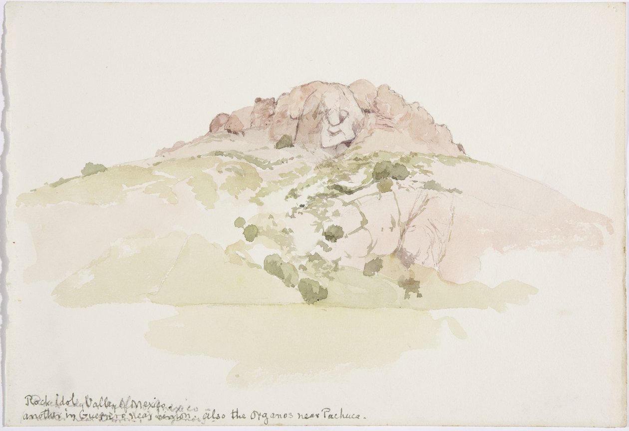 Egy sziklabálvány" Cerro de los Riscos, Guadalupén túl, Mexikó völgye, Mexikó alkotó: Adela Breton
