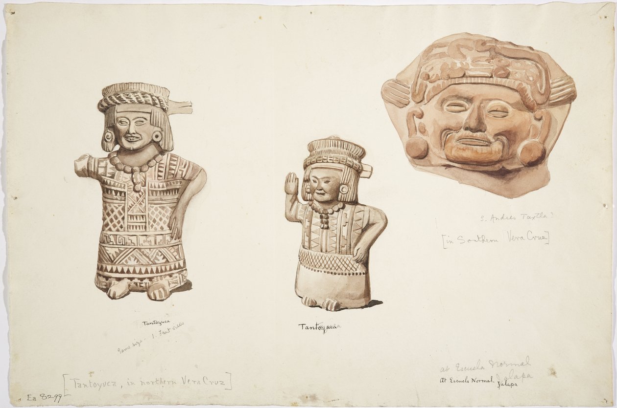 Figurák, Veracruz (akvarell) alkotó: Adela Breton