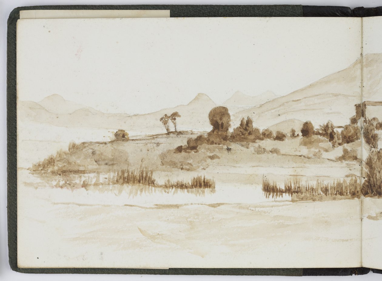 Akvarell vázlatfüzet, rajzok és jegyzetek, Mexikó, 1896-1898 (akvarell) alkotó: Adela Breton