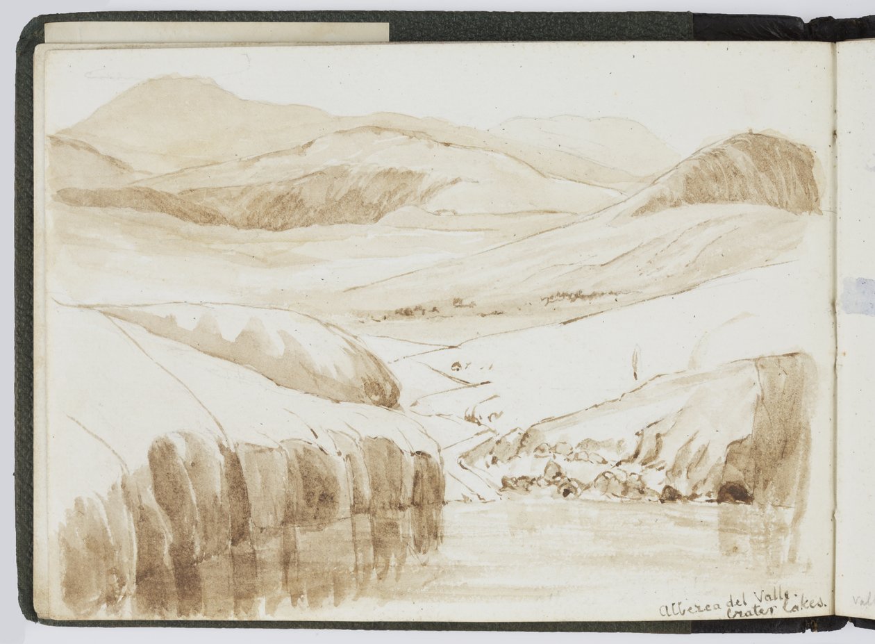 Akvarell vázlatfüzet, rajzok és jegyzetek, Mexikó, 1896-1898 (akvarell) alkotó: Adela Breton