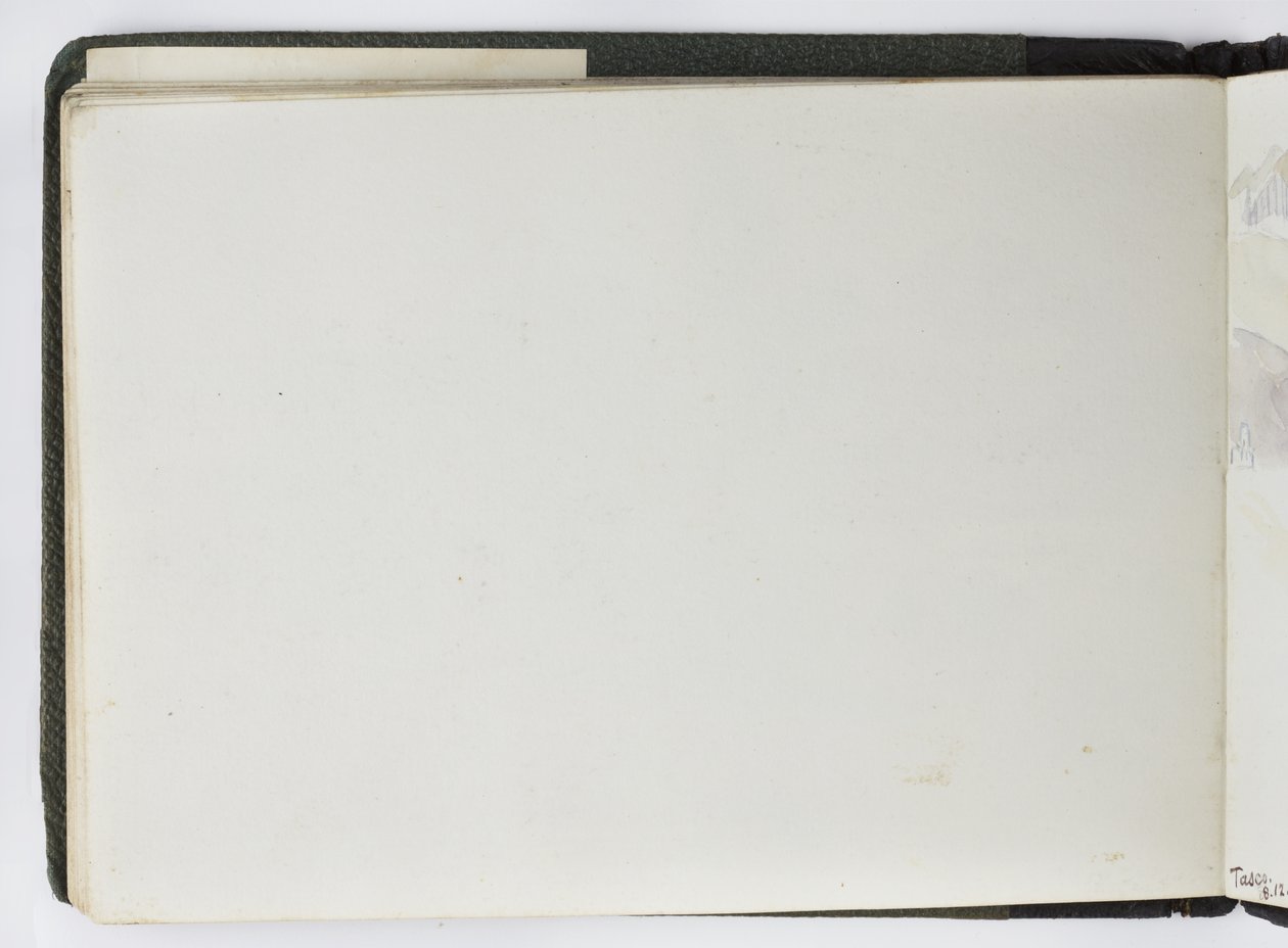 Akvarell vázlatfüzet, rajzok és jegyzetek, Mexikó, 1896-1898 (akvarell) alkotó: Adela Breton
