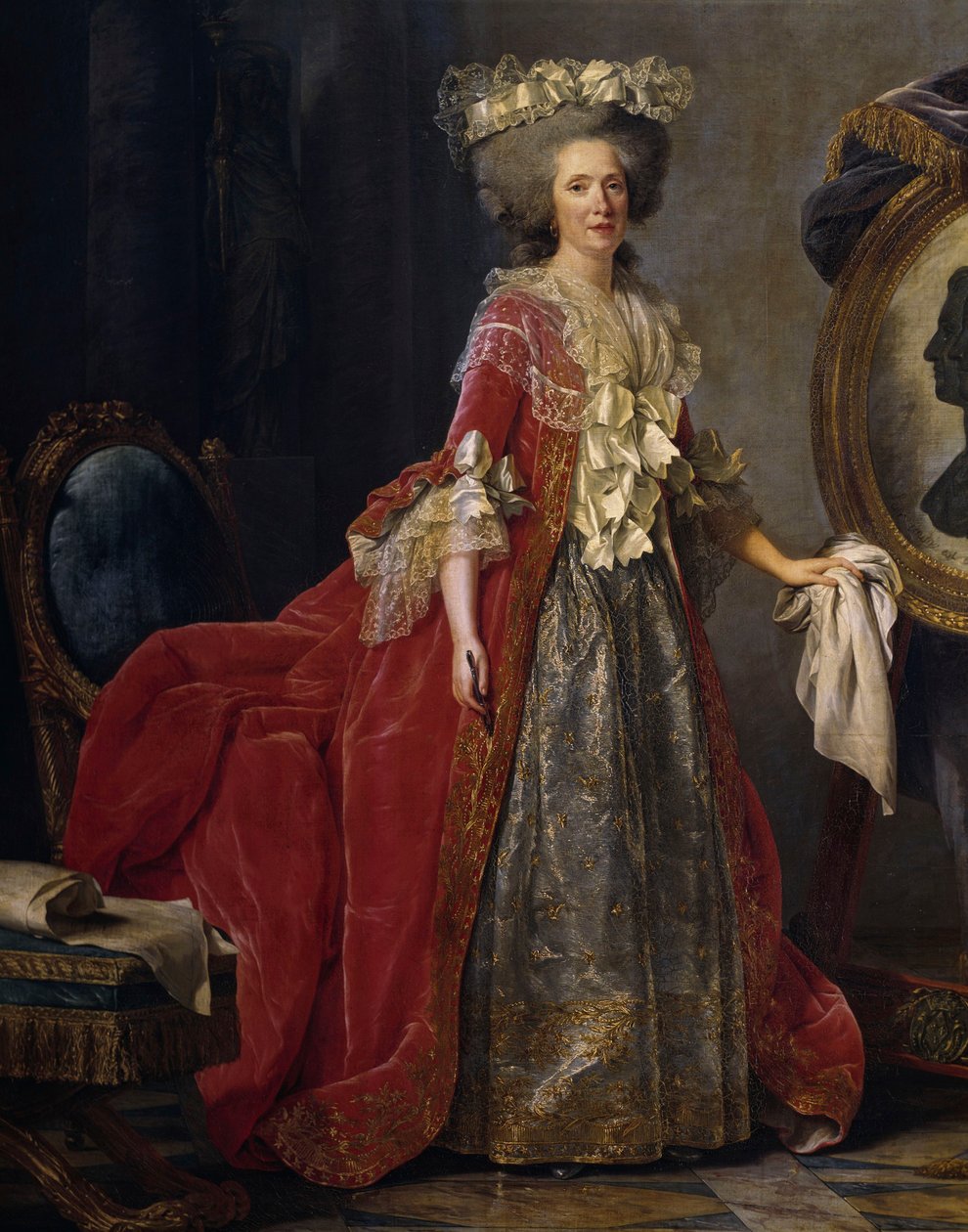 Franciaországi Mária Adelaide Mária (1732-1800), más néven Madame Adelaide portréja. alkotó: Adelaide Labille Guiard