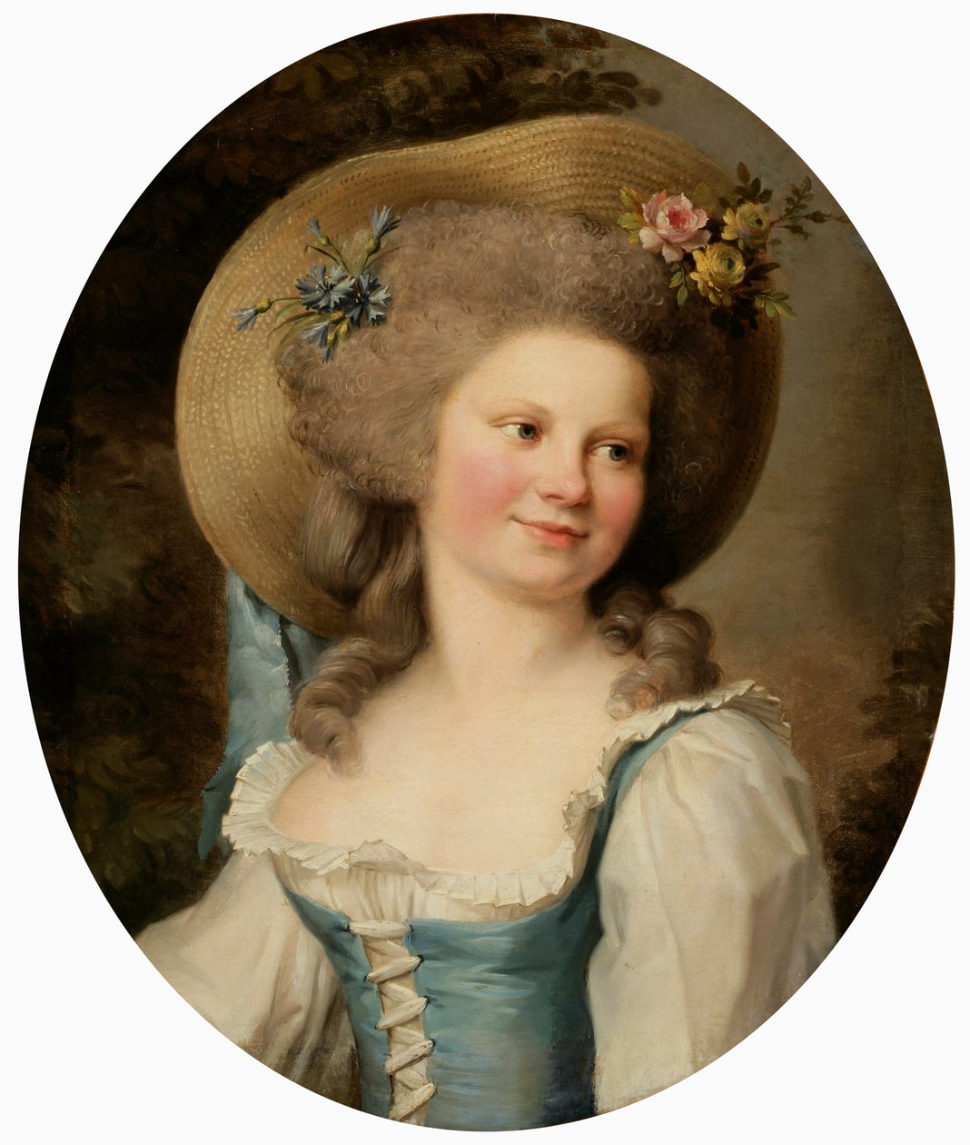 Madame Dugazon 1755-1821, mint Babet a Blaise és Babet vígjátékban, vagy a Három gazda szvitjében. alkotó: Adelaide Labille Guiard