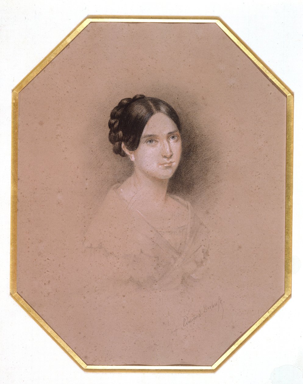 Leopoldine Hugo (1824-43) portréja (rajz) alkotó: Adele Julie Hugo