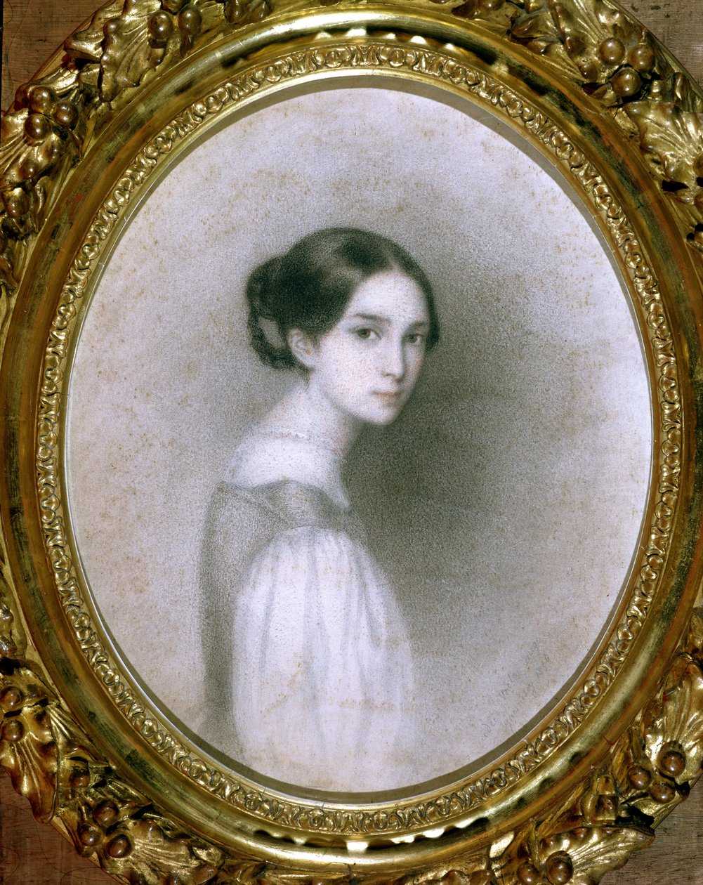 Leopoldine Hugo (1824-43) portréja (rajz) alkotó: Adele Julie Hugo