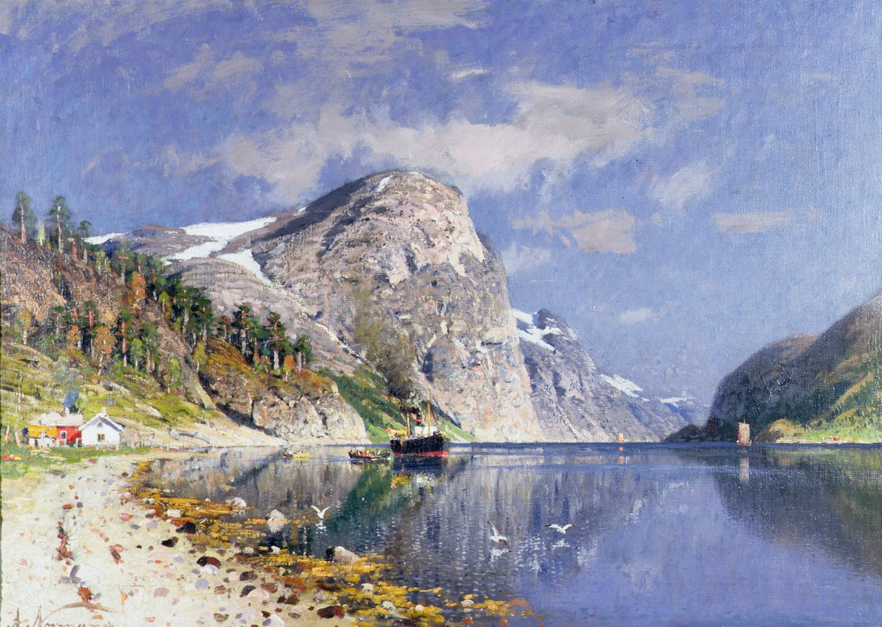 Egy fjord gőzhajó alkotó: Adelsteen Normann