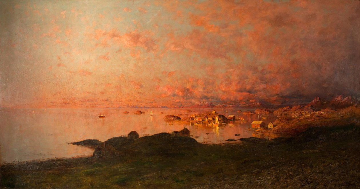 Szentivánéj, Lofoten, Norvégia alkotó: Adelsteen Normann
