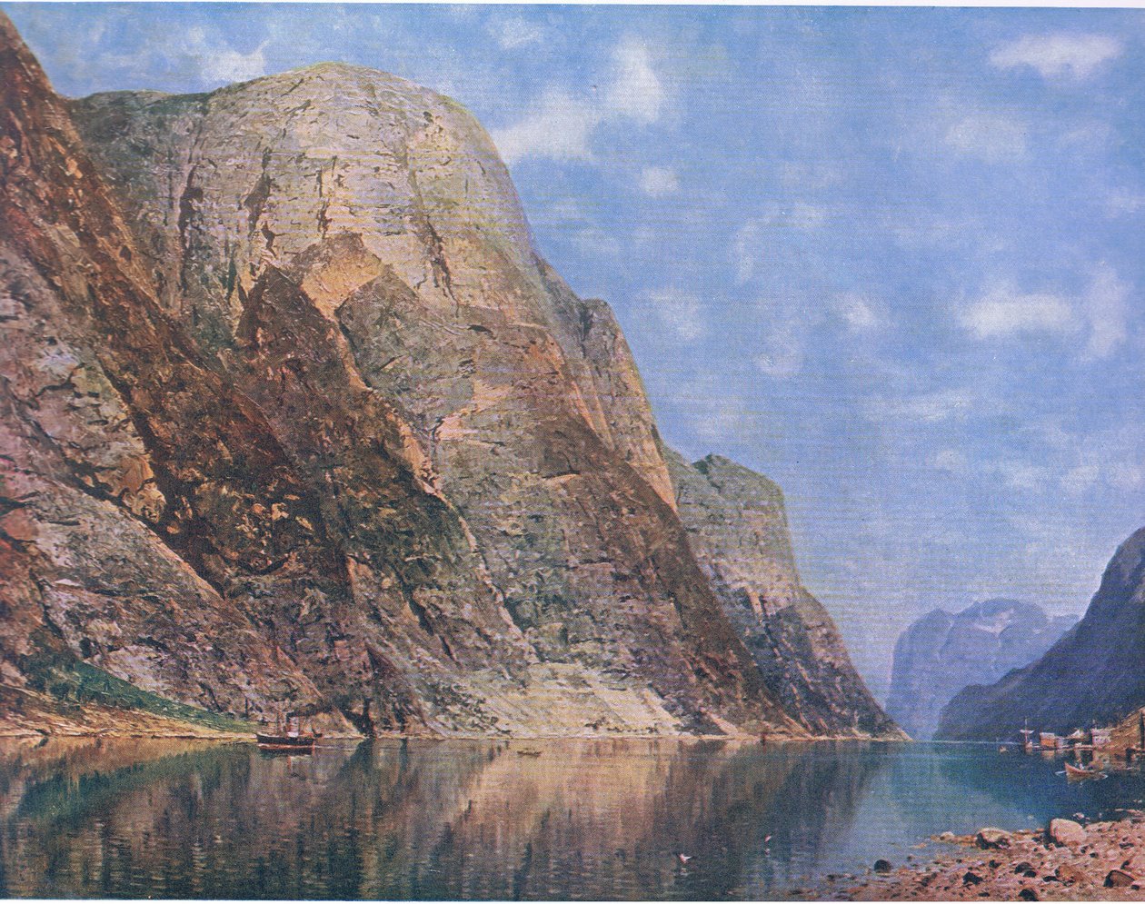 Sogne Fiord, Norvégia, Bibbys Annual, 1916-17 alkotó: Adelsteen Normann