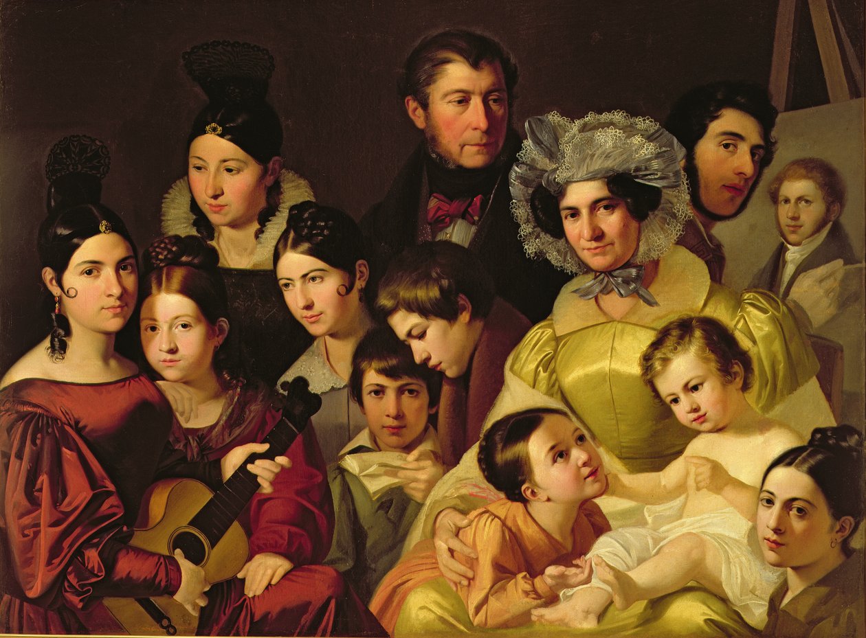 A Malatesta család, 1835 alkotó: Adeodato Malatesta or Malatesti