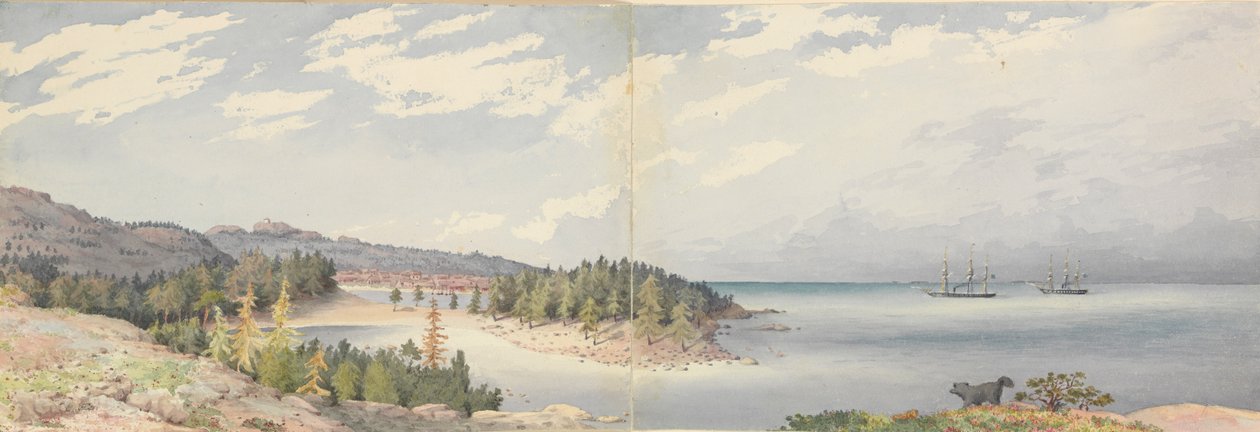 Hogland, 1855. augusztus 24., Finnország alkotó: Admiral Sir Edward Gennys Fanshawe