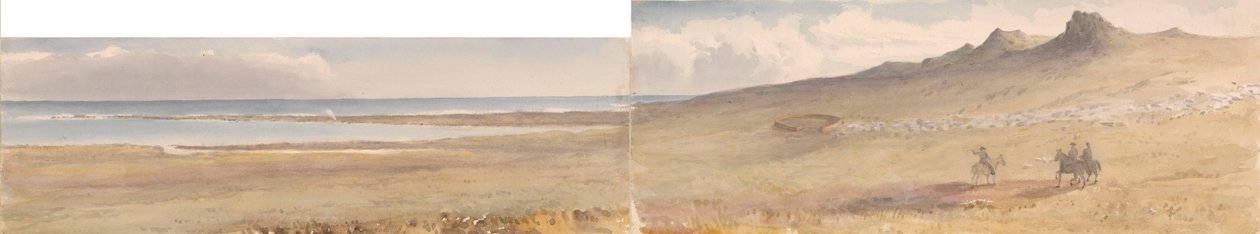 Mount William, Falkland-szigetek, 1849. május (akvarell) alkotó: Admiral Sir Edward Gennys Fanshawe