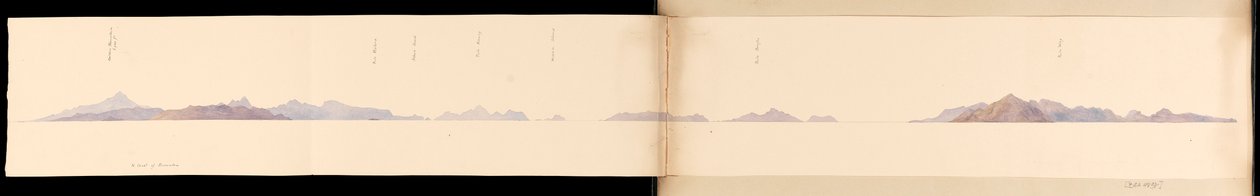 Szumátra északi partvidéke Nyugat-Indiából, Észak-Amerikából és Borneóból, 1845 körül (akvarell) alkotó: Admiral Sir Edward Gennys Fanshawe