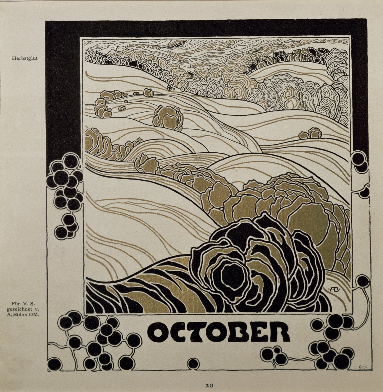 október, 1901 alkotó: Adolf Bohm