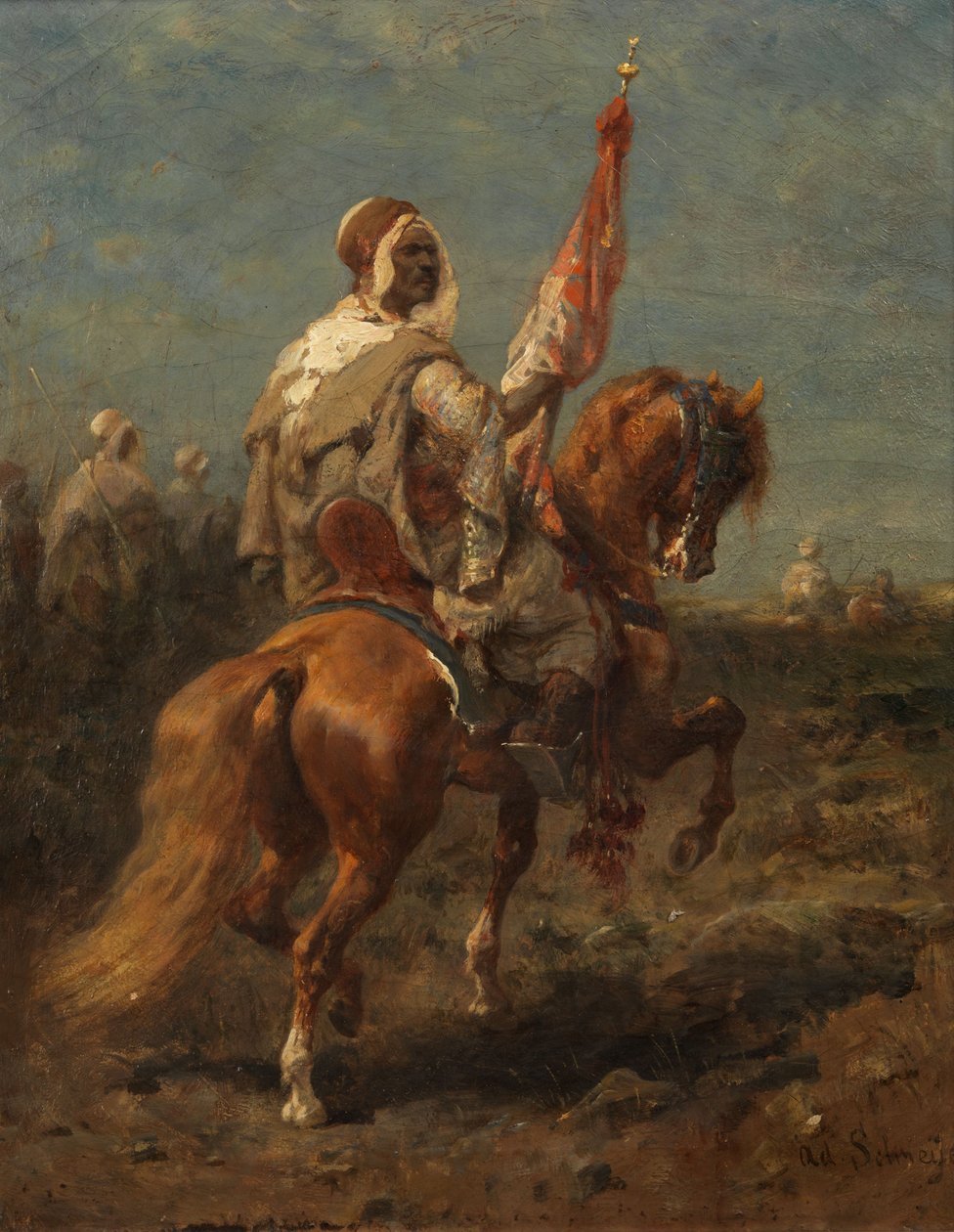 Arab lovas alkotó: Adolf Schreyer
