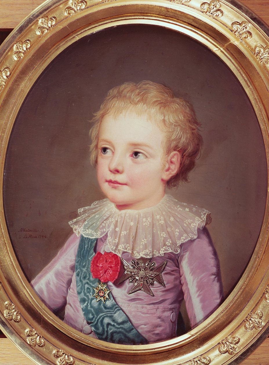 Dauphin Louis portréja, 1784 alkotó: Adolf Ulrich Wertmuller