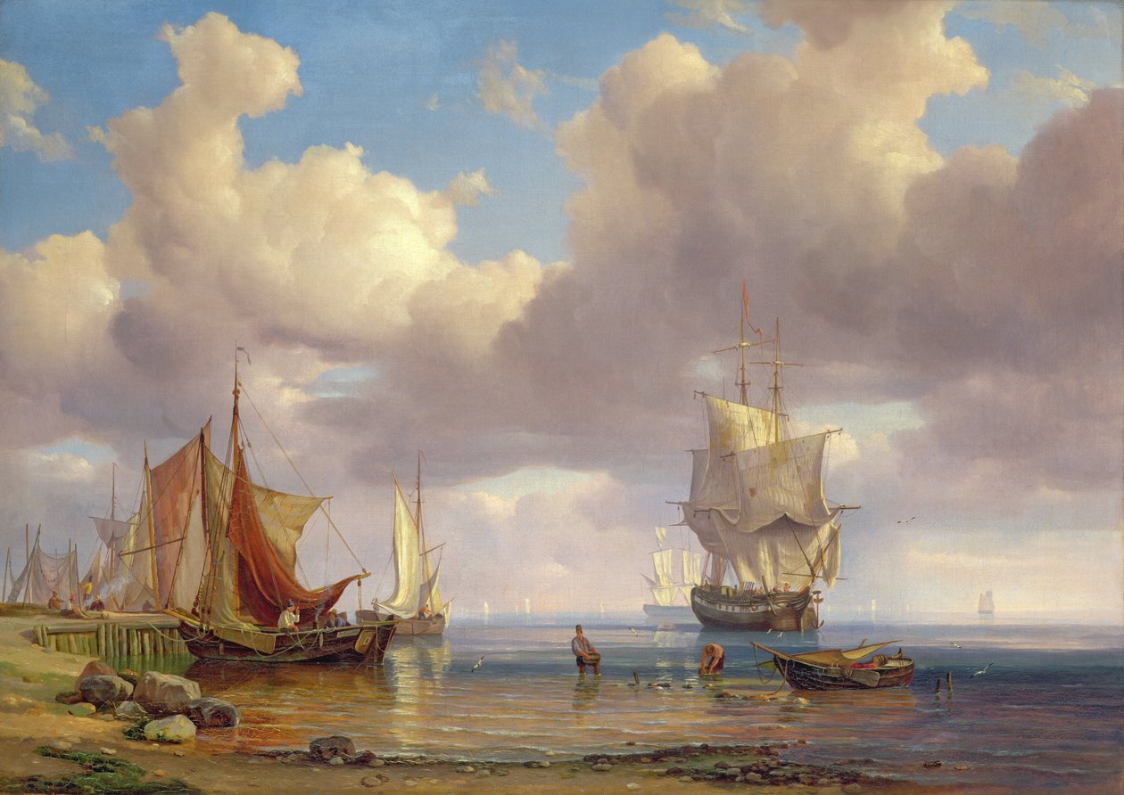 Nyugodt tenger, 1836 alkotó: Adolf Vollmer