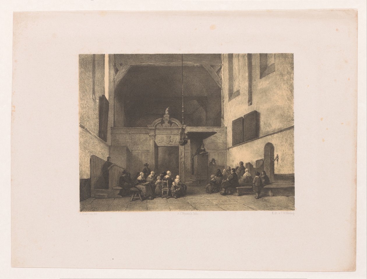 Templombelső figurákkal alkotó: Adolf Carel Nunnink