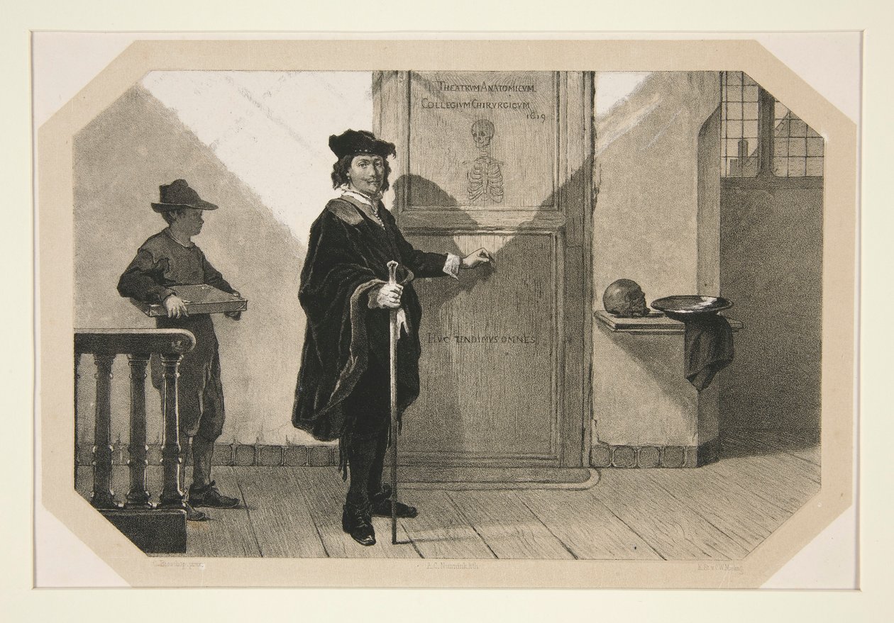 Rembrandt Dr. Tulp anatómiai leckéjére tart alkotó: Adolf Carel Nunnink