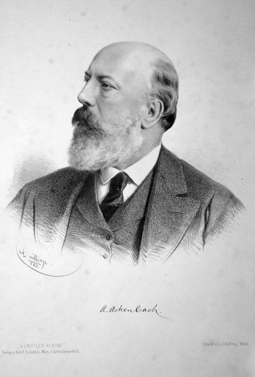 Andreas Achenbach Litho alkotó: Adolf Dauthage