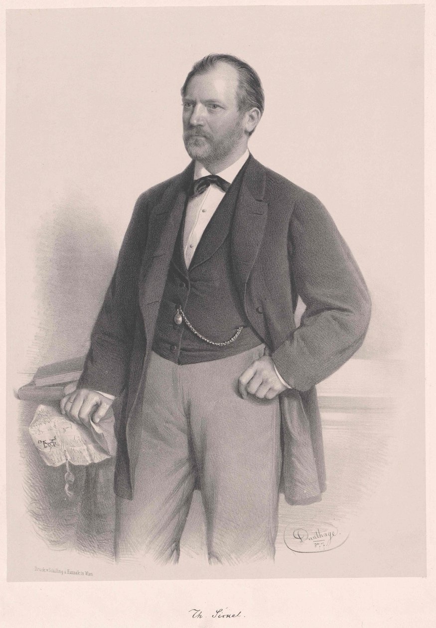 Theodor lovag Sickel alkotó: Adolf Dauthage