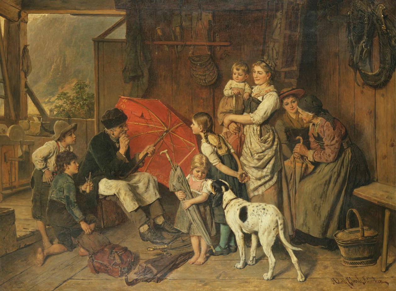 Az esernyős ember alkotó: Adolf Eberle