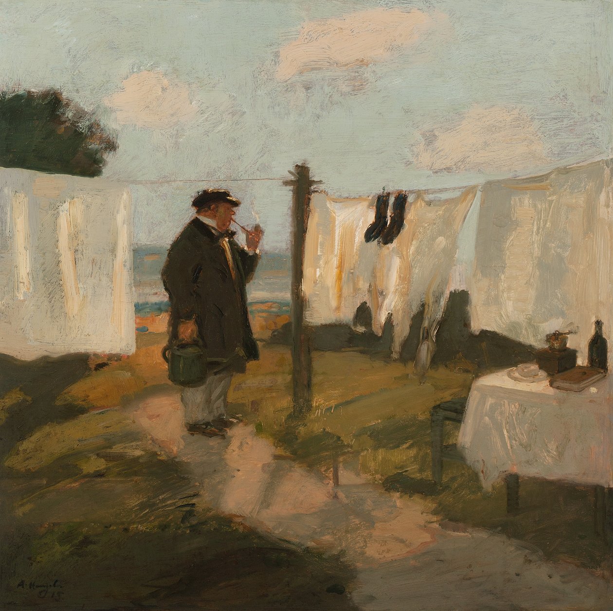 A fehérítő rét, The Wash Meadow, 1915 alkotó: Adolf Hengeler