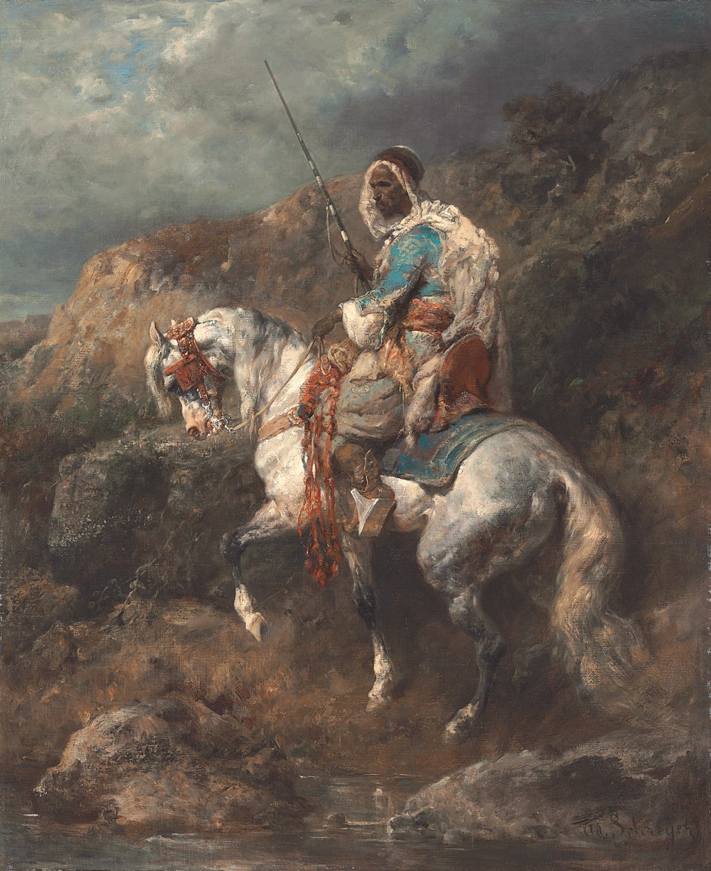 Arab lovas alkotó: Adolf Schreyer