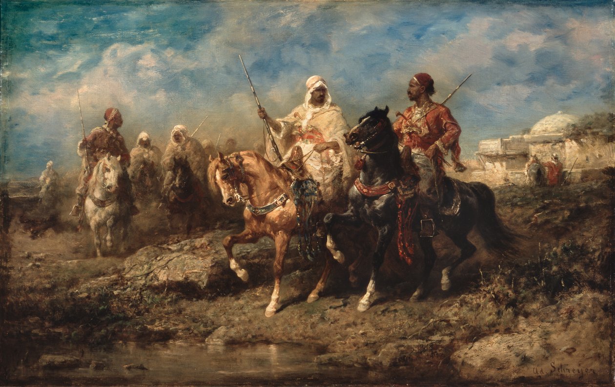 Arabok, 19. század vége (olaj, vászon) alkotó: Adolf Schreyer