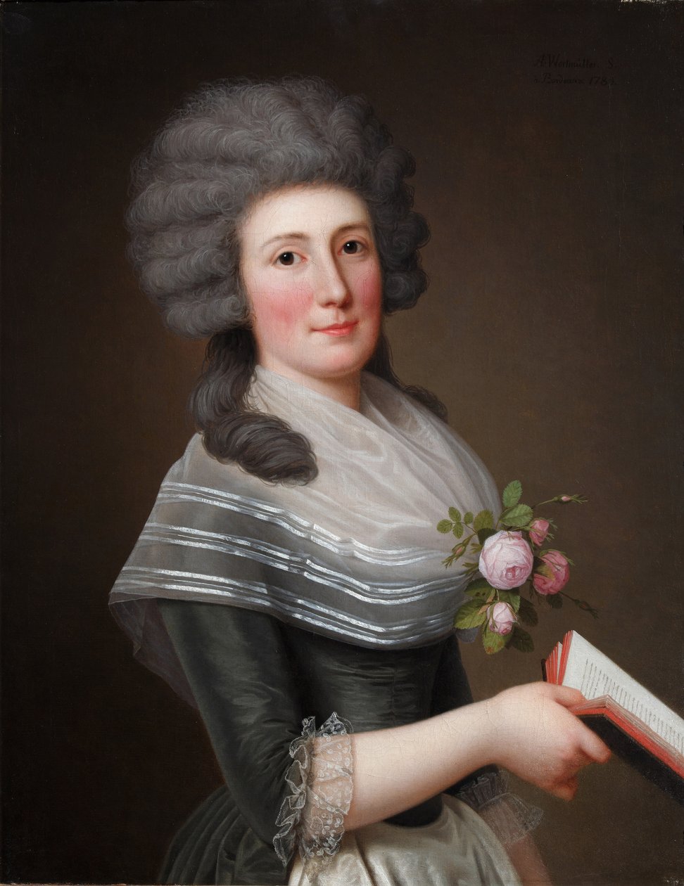 Madame Wittfooth portréja, szül. Noer, 1789 alkotó: Adolf Ulrich Wertmuller