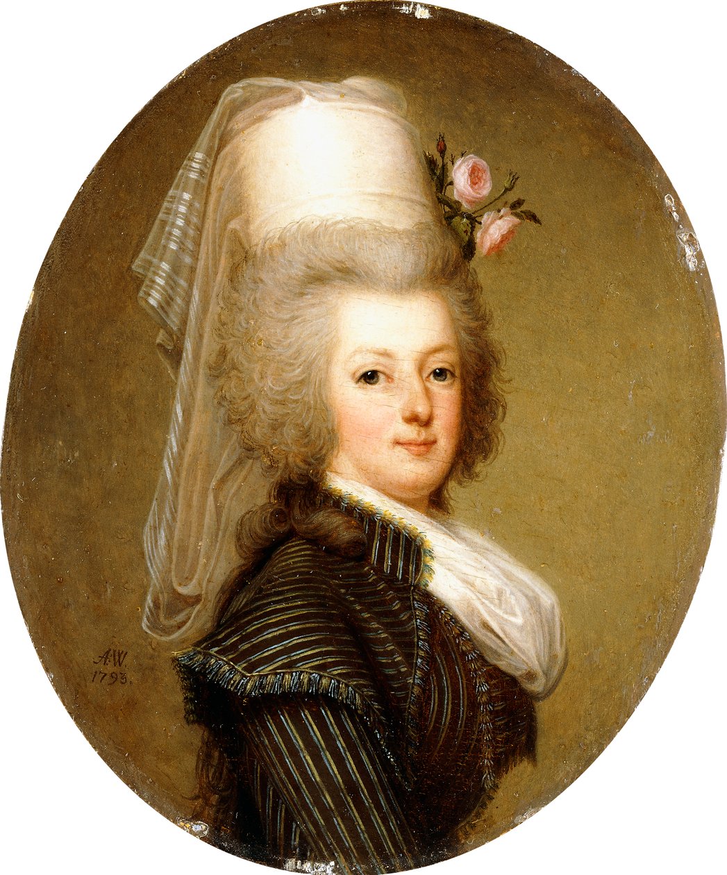 Marie Antoinette királynő portréja, 1793 alkotó: Adolf Ulrich Wertmuller