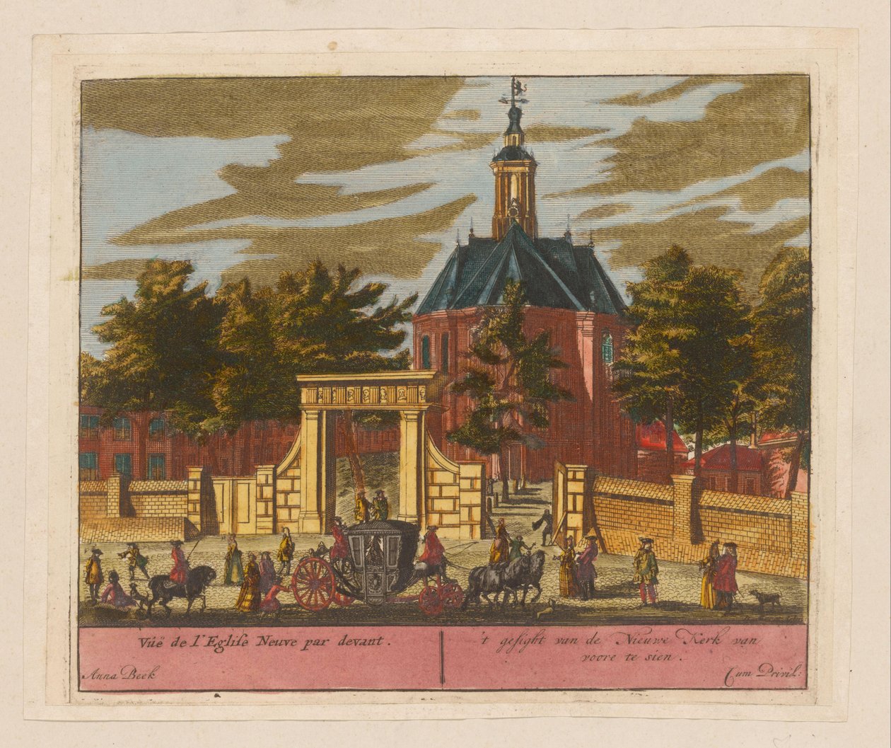 Kilátás a hágai új templomra Vúë de l