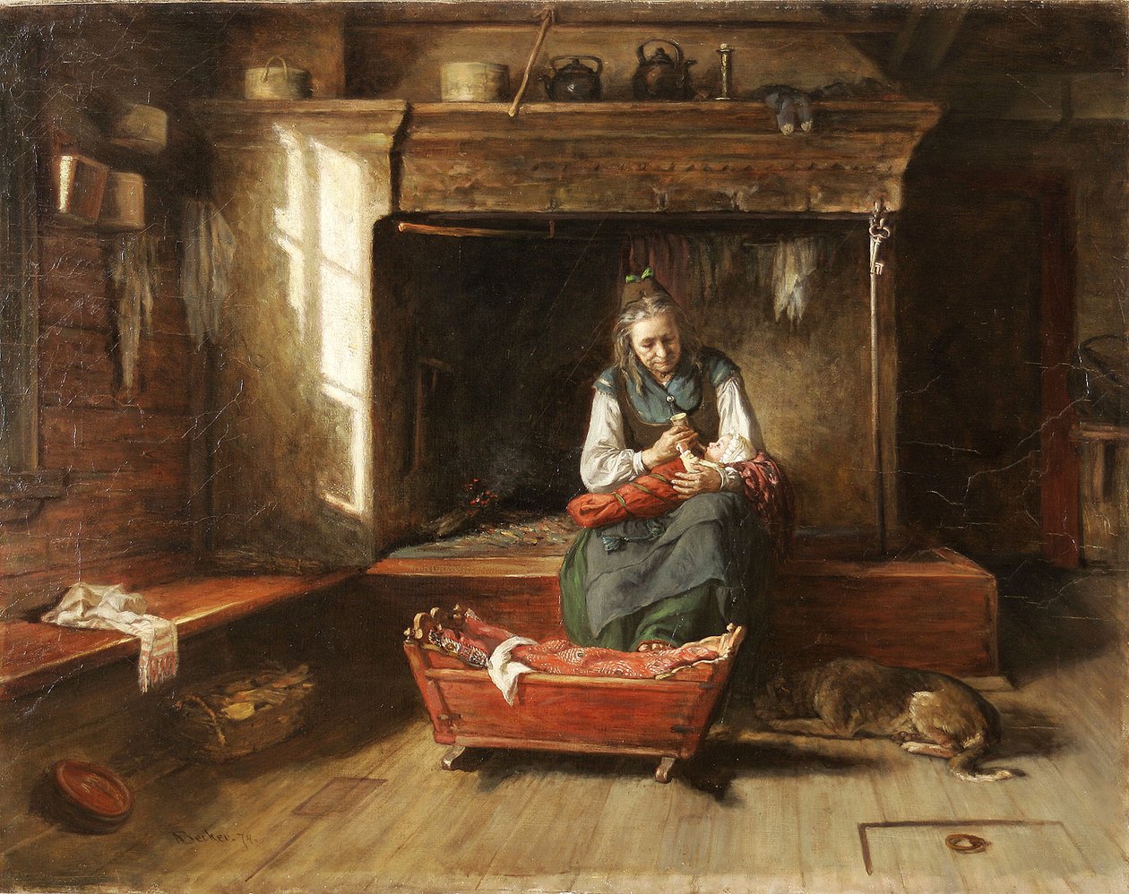 Little One etetés alatt alkotó: Adolf von Becker