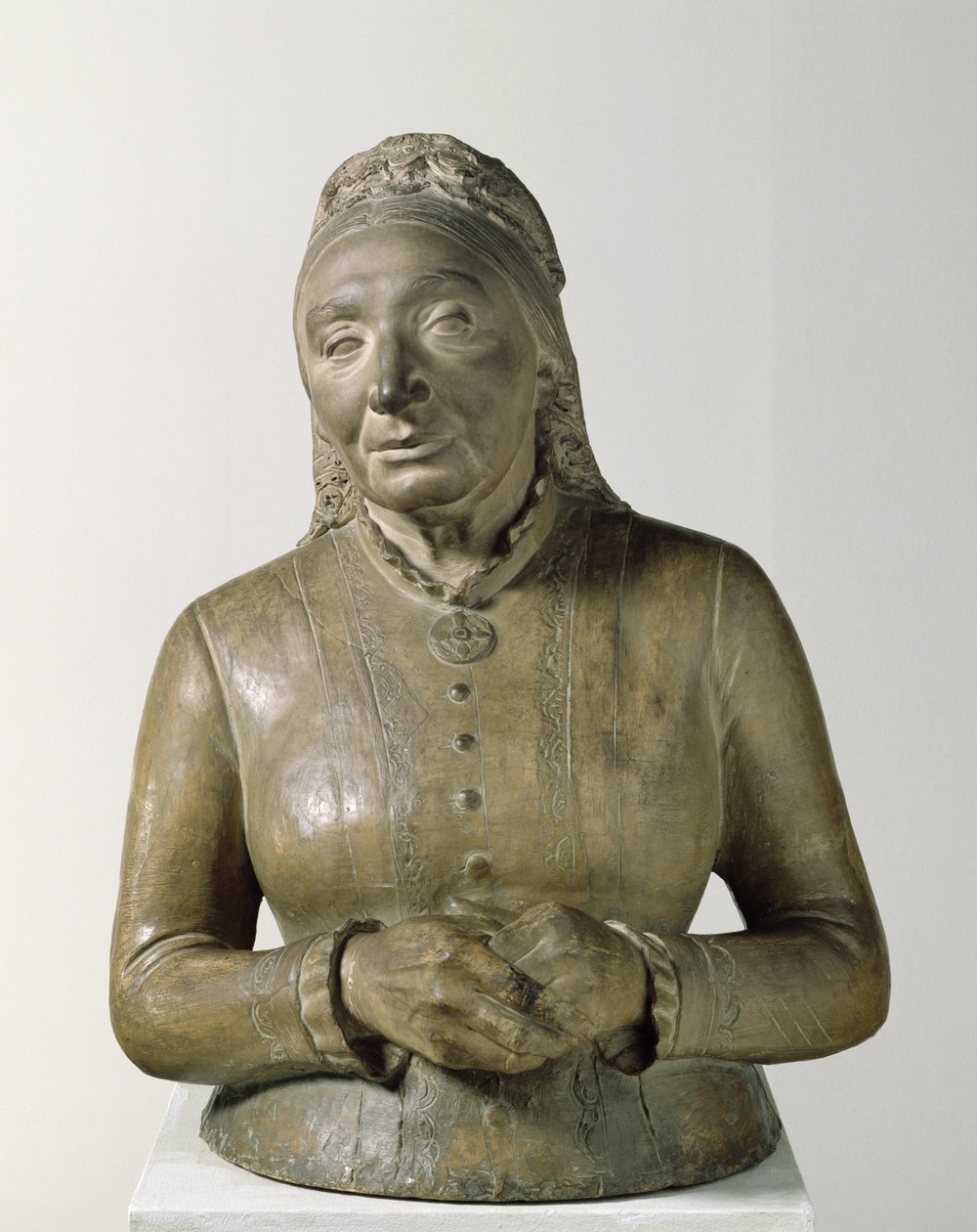 Marie Fielder (1819-1901) portréja, 1882 (terrakotta) alkotó: Adolf von Hildebrand